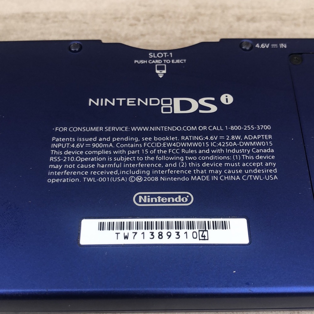 Nintendo DSi Navy Blue Tested with Super Mario 64 DS Game & 1 Stylus - Picture 7 of 12